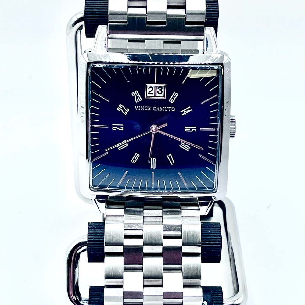 Make offer, no reasonable offer refused! Vince Camuto Square Blue Dial Silver